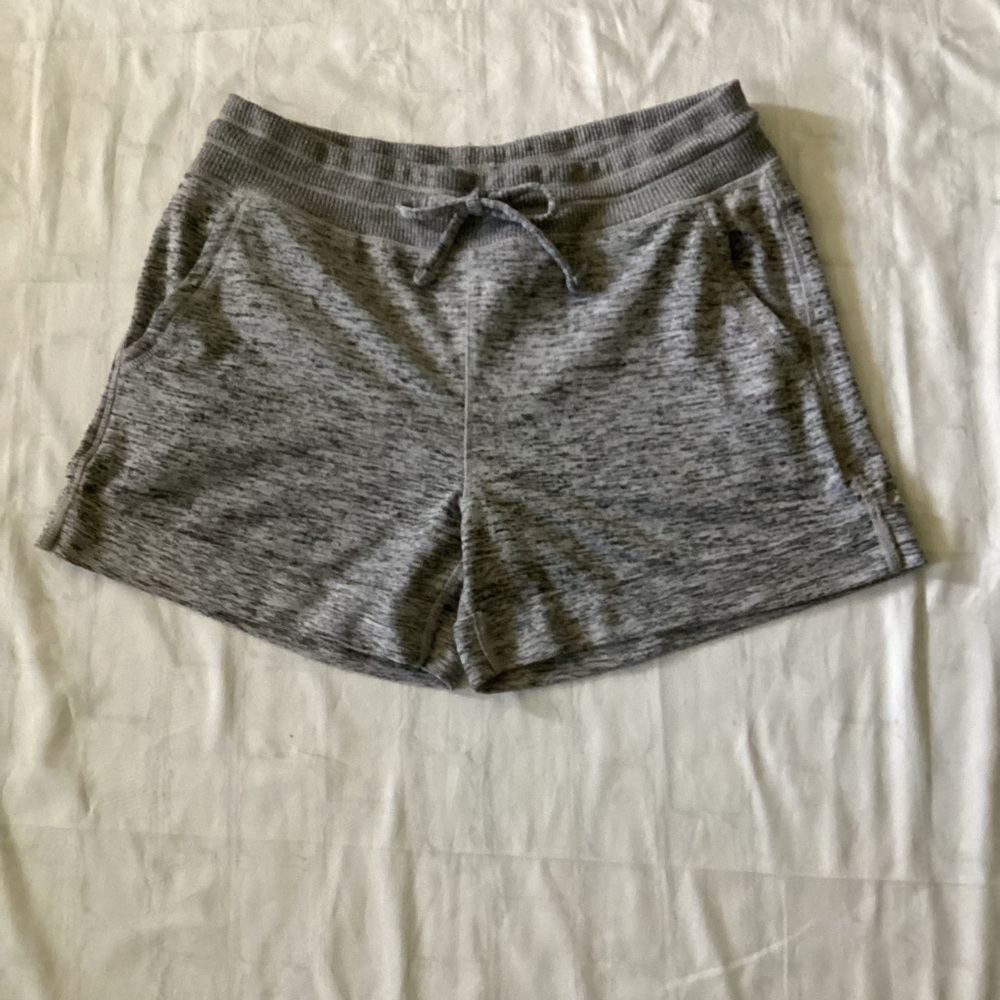 Gray Knit Shorts